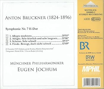 独Telefunken　ブルックナー 交響曲第７番　ヨッフム　ウィーンフィル LP レコード ヨッフムのブルックナー/交響曲第7番 ＜完全限定